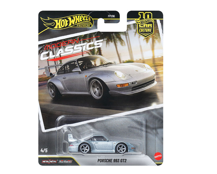 Hot Wheels 1:64 Car Culture 10th Anniversary 2026 S Case – Modern Classics – Porsche 911 GT2 – Solid pack